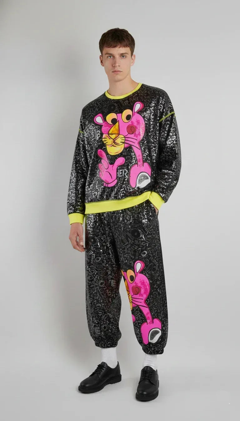 SANKI Pink Panther Multicolor Printed Co-ord Set - Sanki