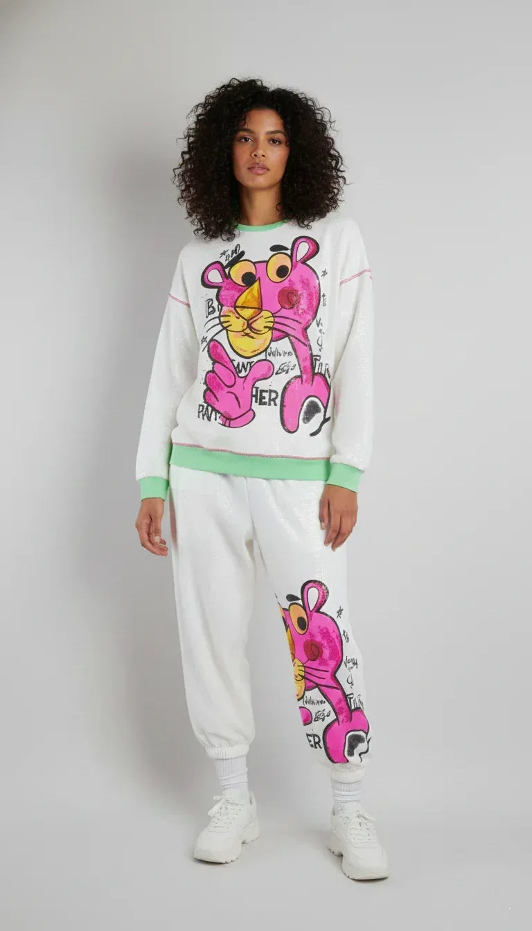 SANKI Pink Panther Multicolor Printed Co-ord Set - Sanki