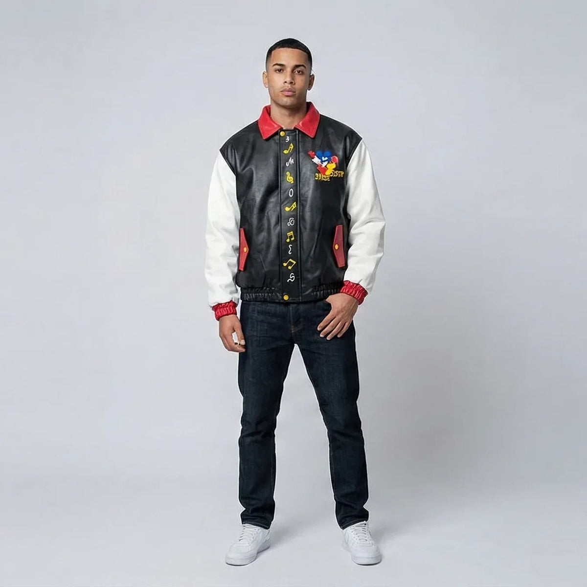 Cartoon Lether Jacket - Sanki