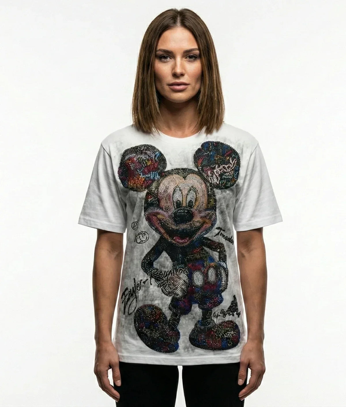 Cartoon Round Neck T-shirt - Sanki