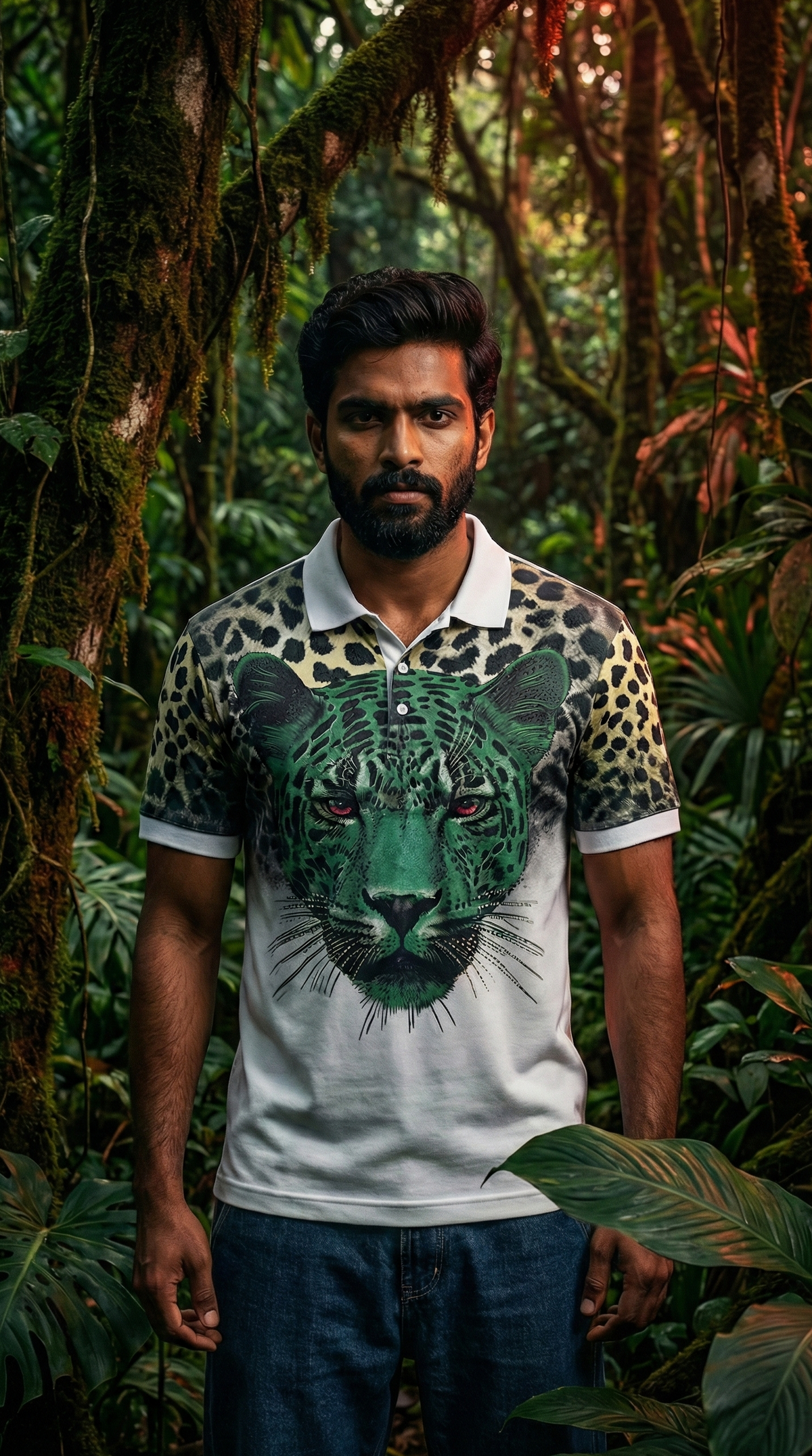 Tiger Safari Graphic Tee — Premium Cotton Fit — view 6