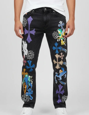 Chrome Heart Bottom Jeans