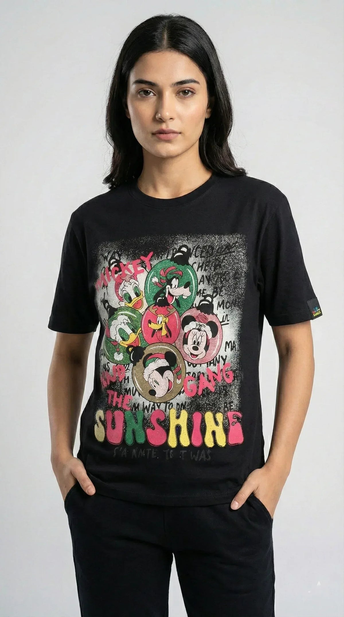 Cartoon Round Neck T-shirt - Sanki