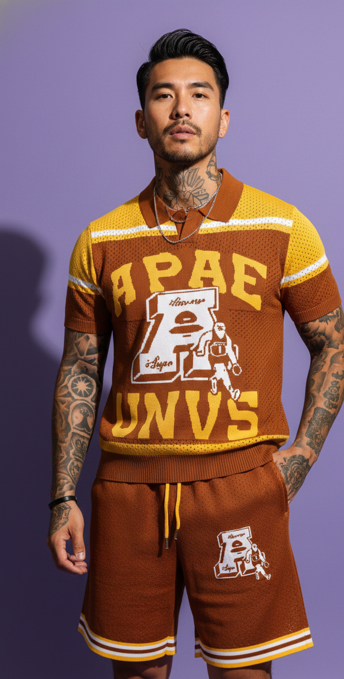 Varsity Co-ord Set — Contrast Piping Fit — view 4
