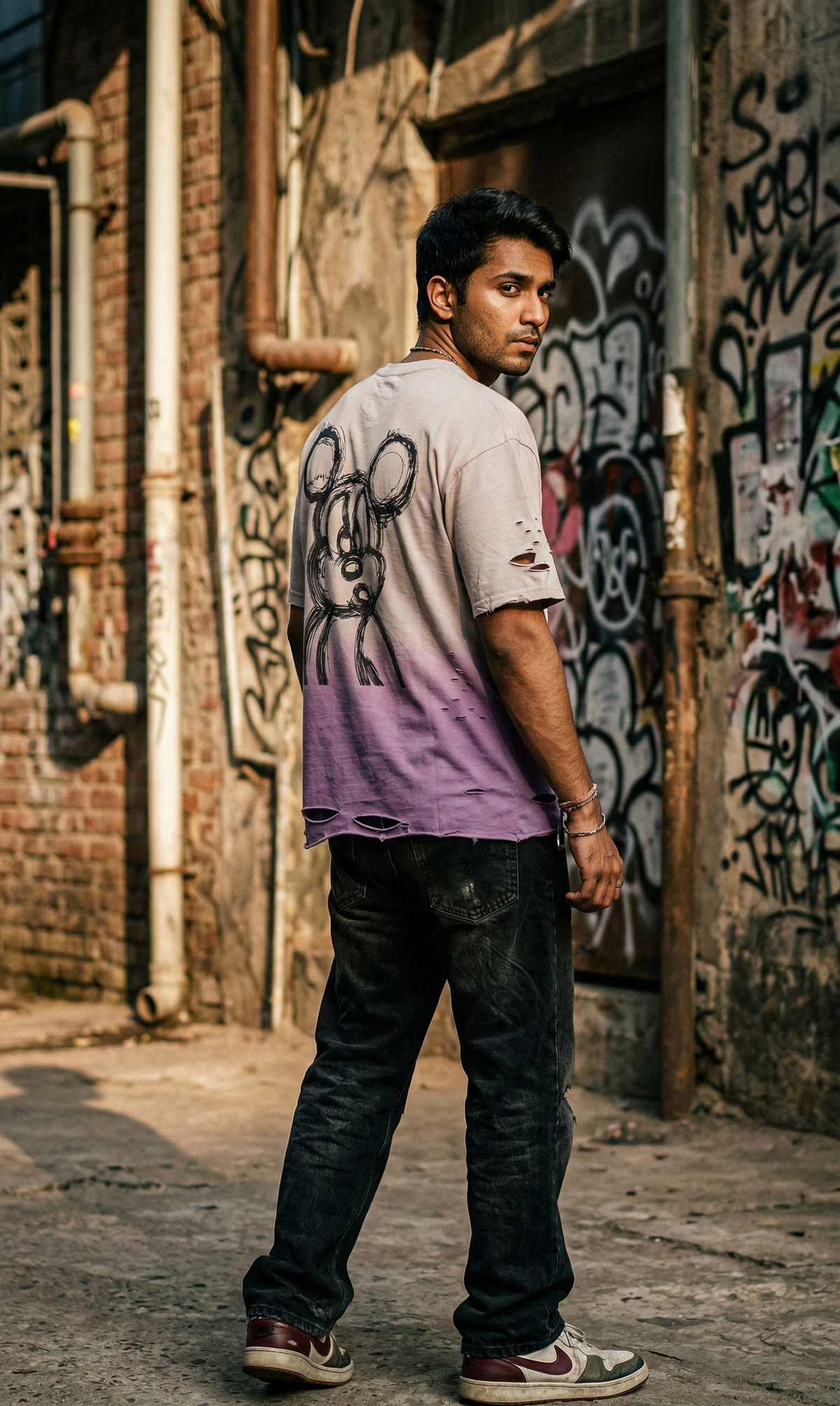 Bubble Bear Graphic Oversized Tee — Premium Cotton Fit — view 15