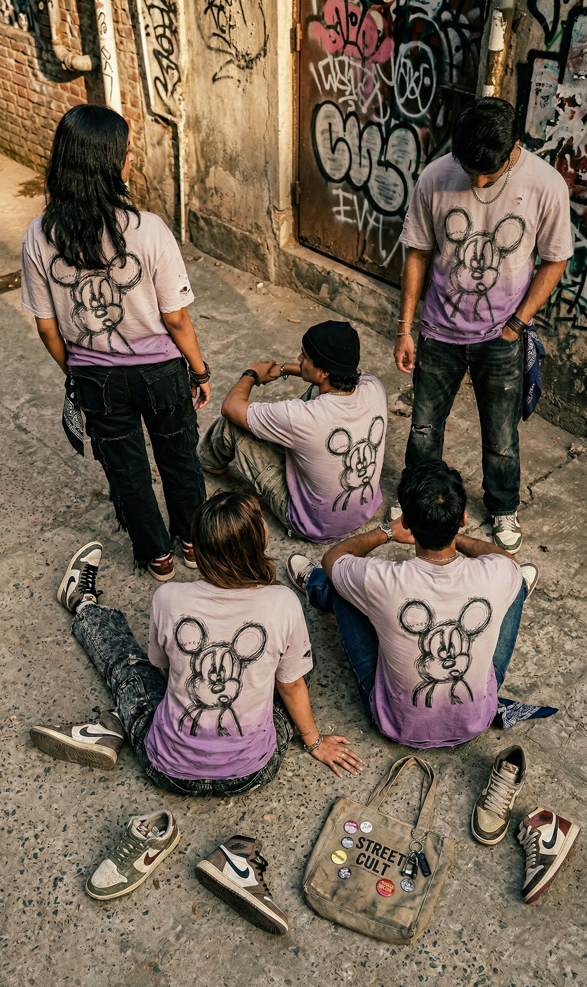 Bubble Bear Graphic Oversized Tee — Premium Cotton Fit — view 16