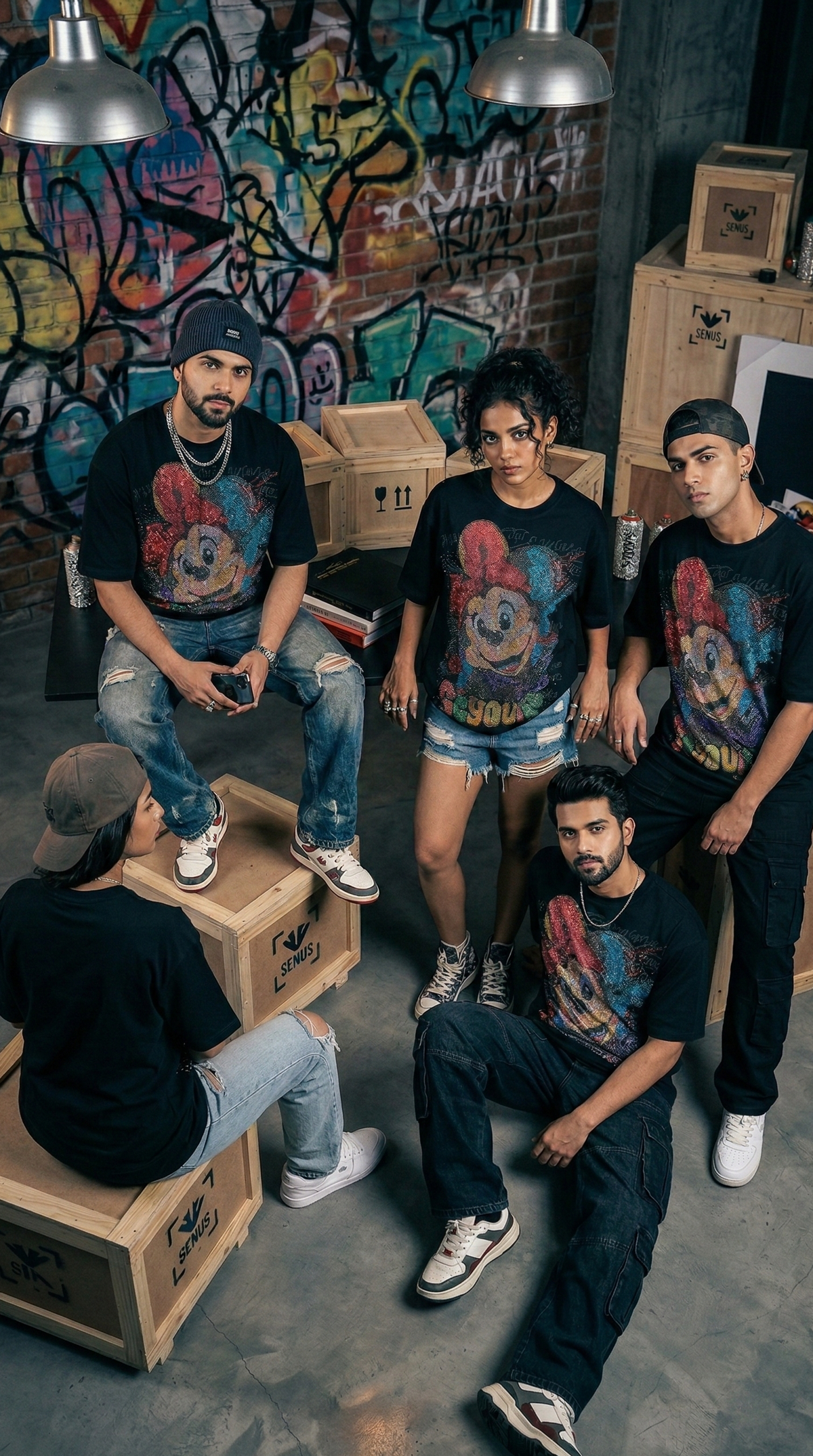 Pop Riot Graphic Tee — Oversized Fit, Premium Cotton — view 4