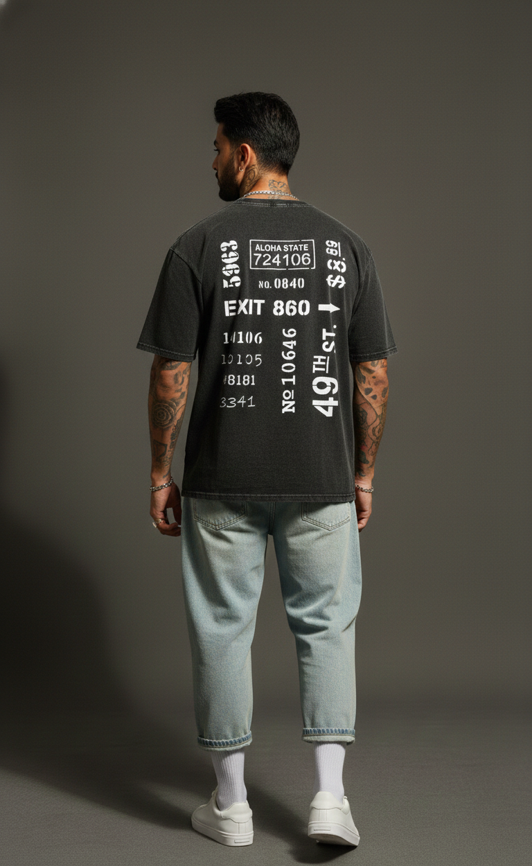 Attitude Edition Oversized Tee — Premium Cotton Fit — view 13