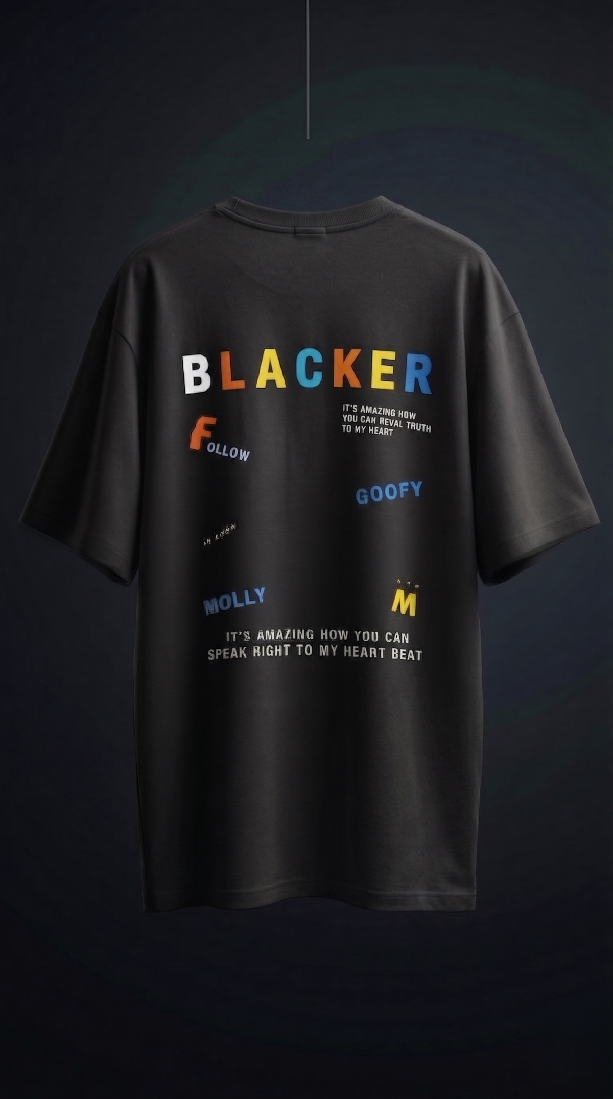 Blackstar Oversized Tee — Premium Cotton Drop-Shoulder Fit — view 2