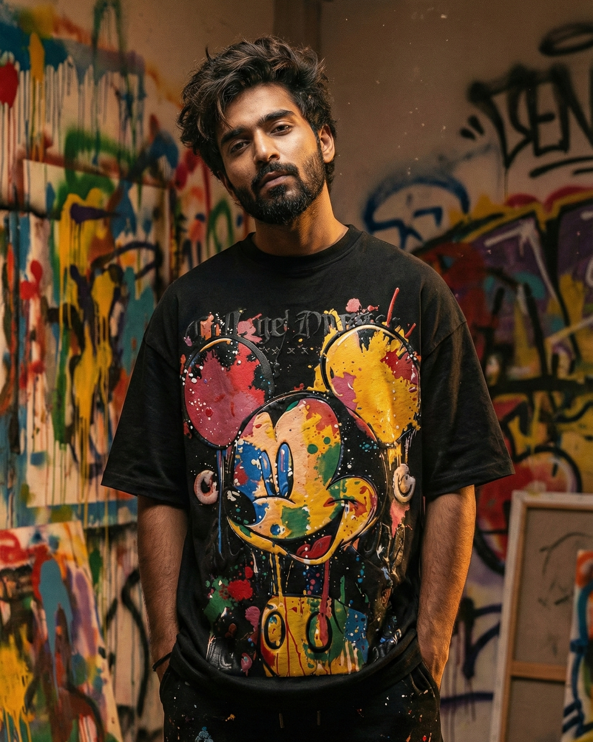 Pop Art Drip Oversized Tee — Premium Street Fit — view 11