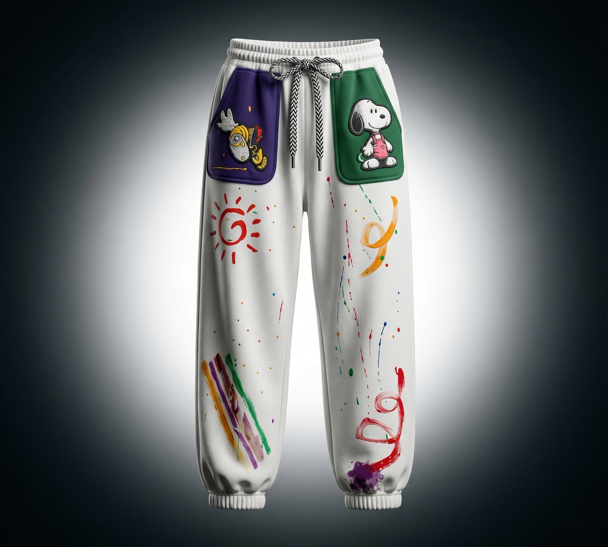 Funky Tapered Lower — Elasticated Waist, Soft Fabric — view 3