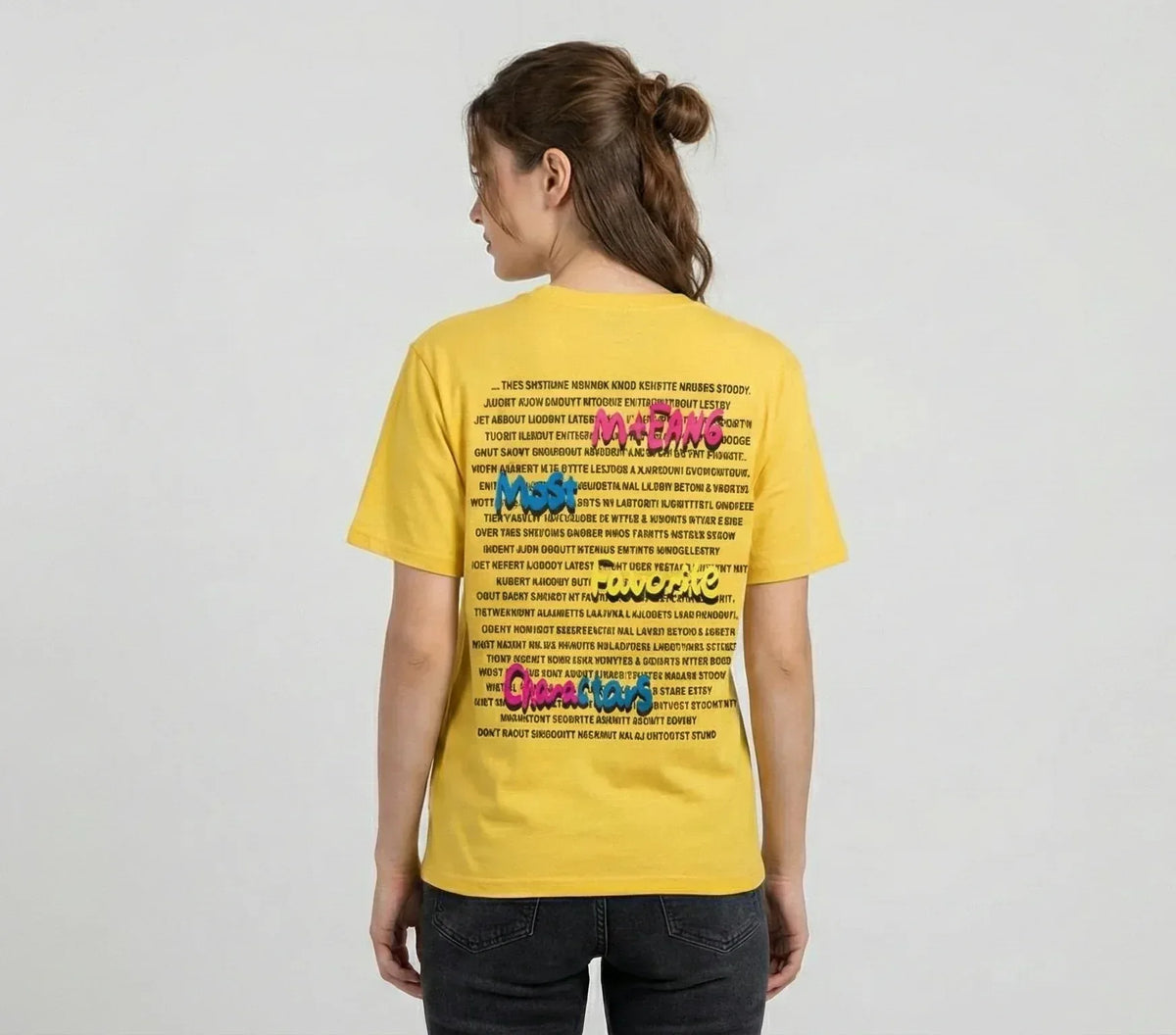 Cartoon Round Neck T-shirt - Sanki