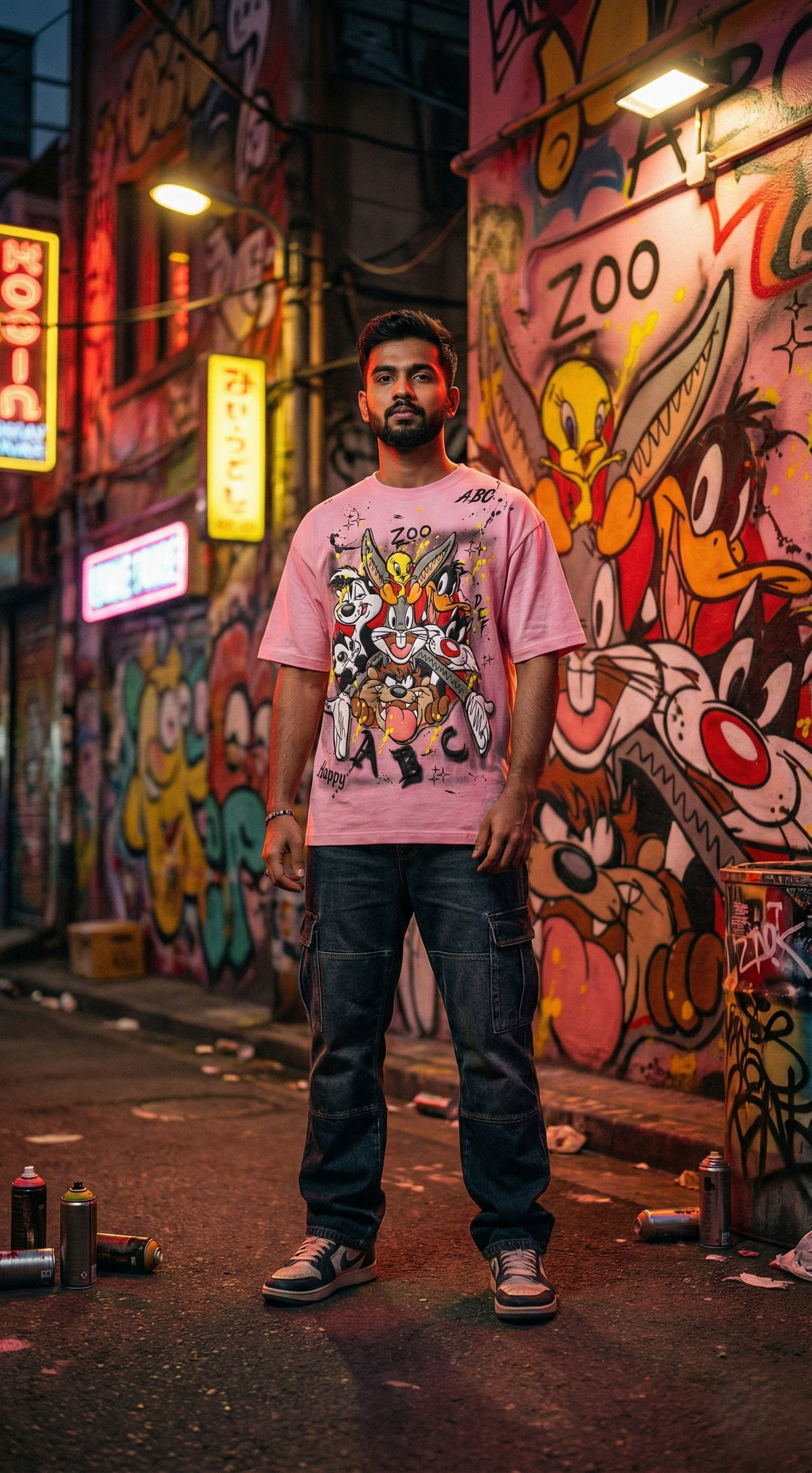 Zoo Graphic Tee — Pink Fit — view 2