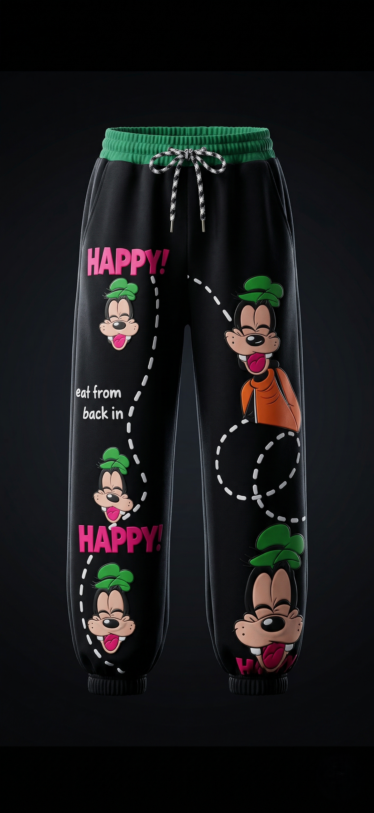 Happy Life Joggers — Relaxed Fit, Elasticated Waist — view 2