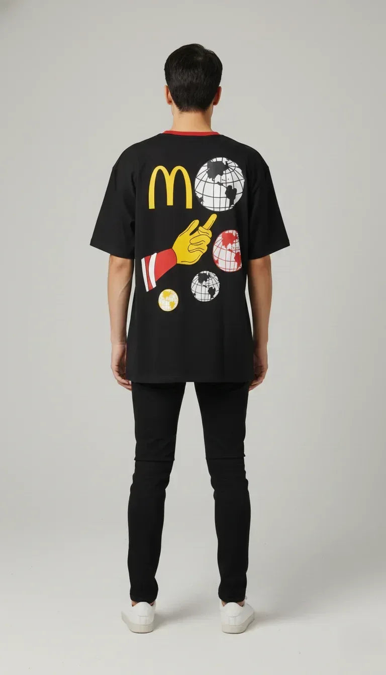 Cartoon Round Neck T-shirt - Sanki