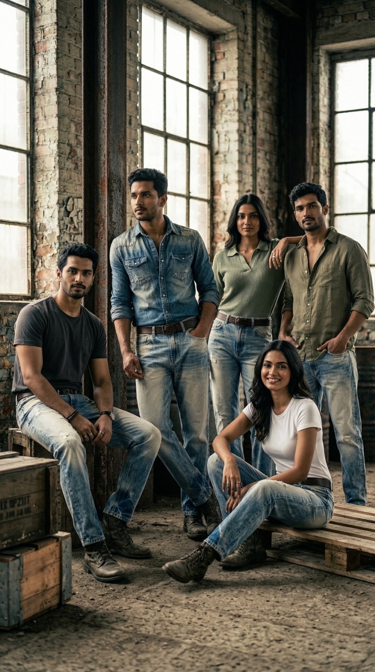 Blue Denim Jeans — Relaxed Fit Casual Bottom — view 3