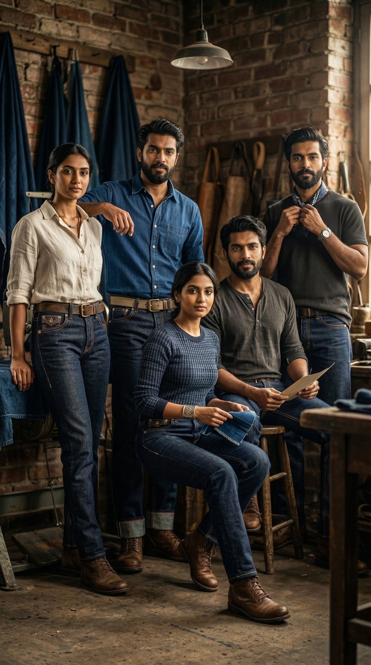 Contrast Pocket Jeans — Premium Denim — view 6