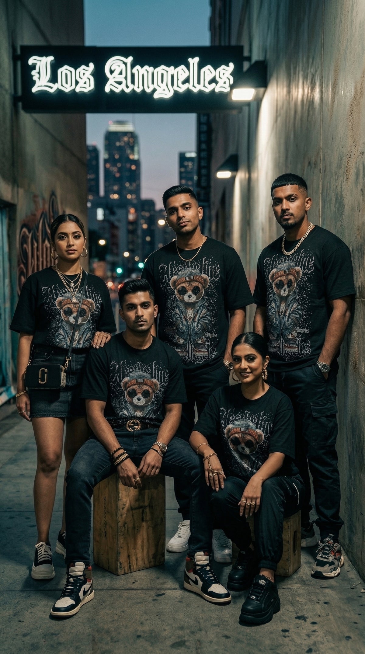 Teddy Bear Graphic Tee — Bio-Washed Oversized Fit — view 3