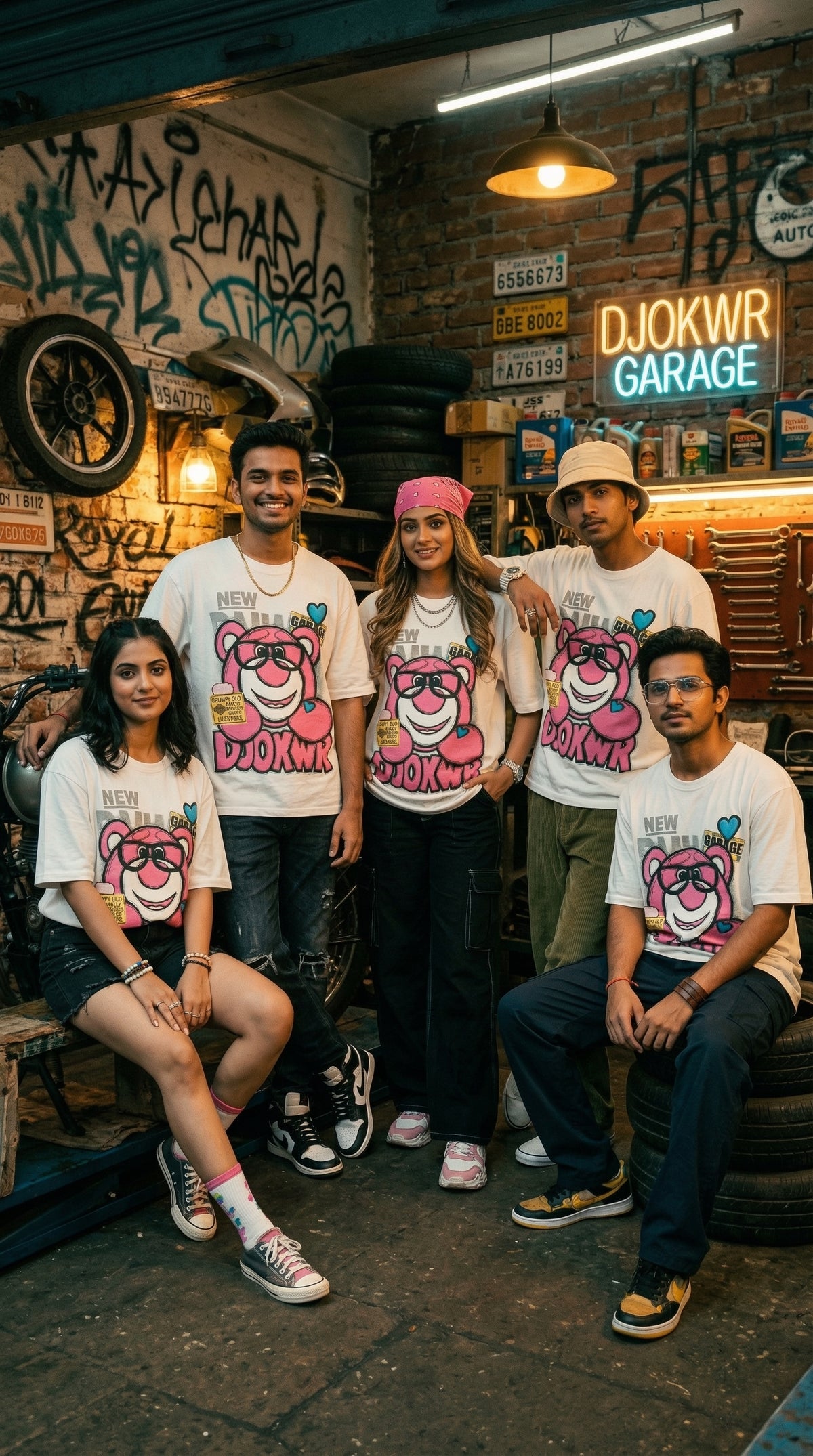 Pink Hype Teddy Oversized Tee — Soft Cotton Fit — view 14