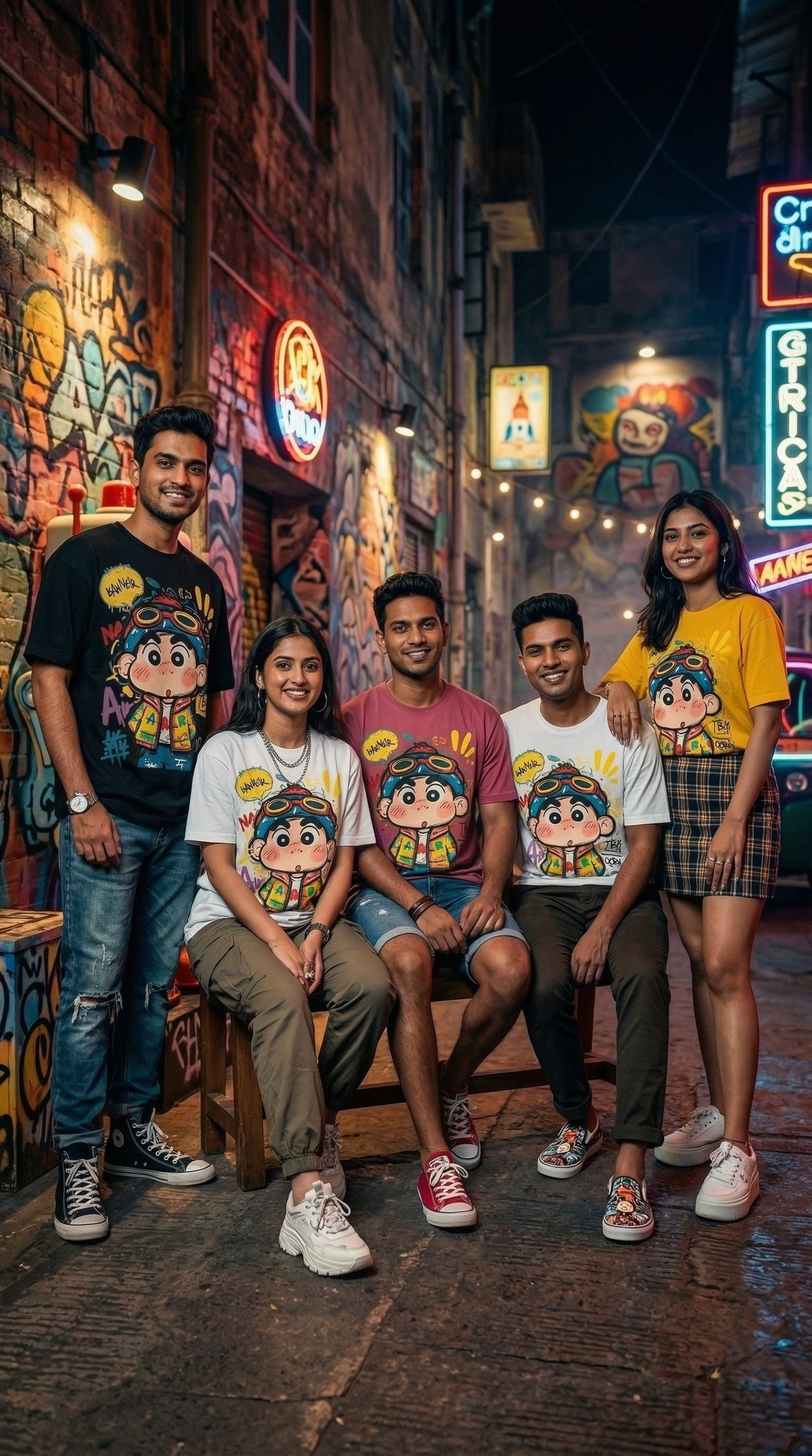 Cool Kid Energy Oversized Tee — Bio-Washed Premium Cotton — view 6