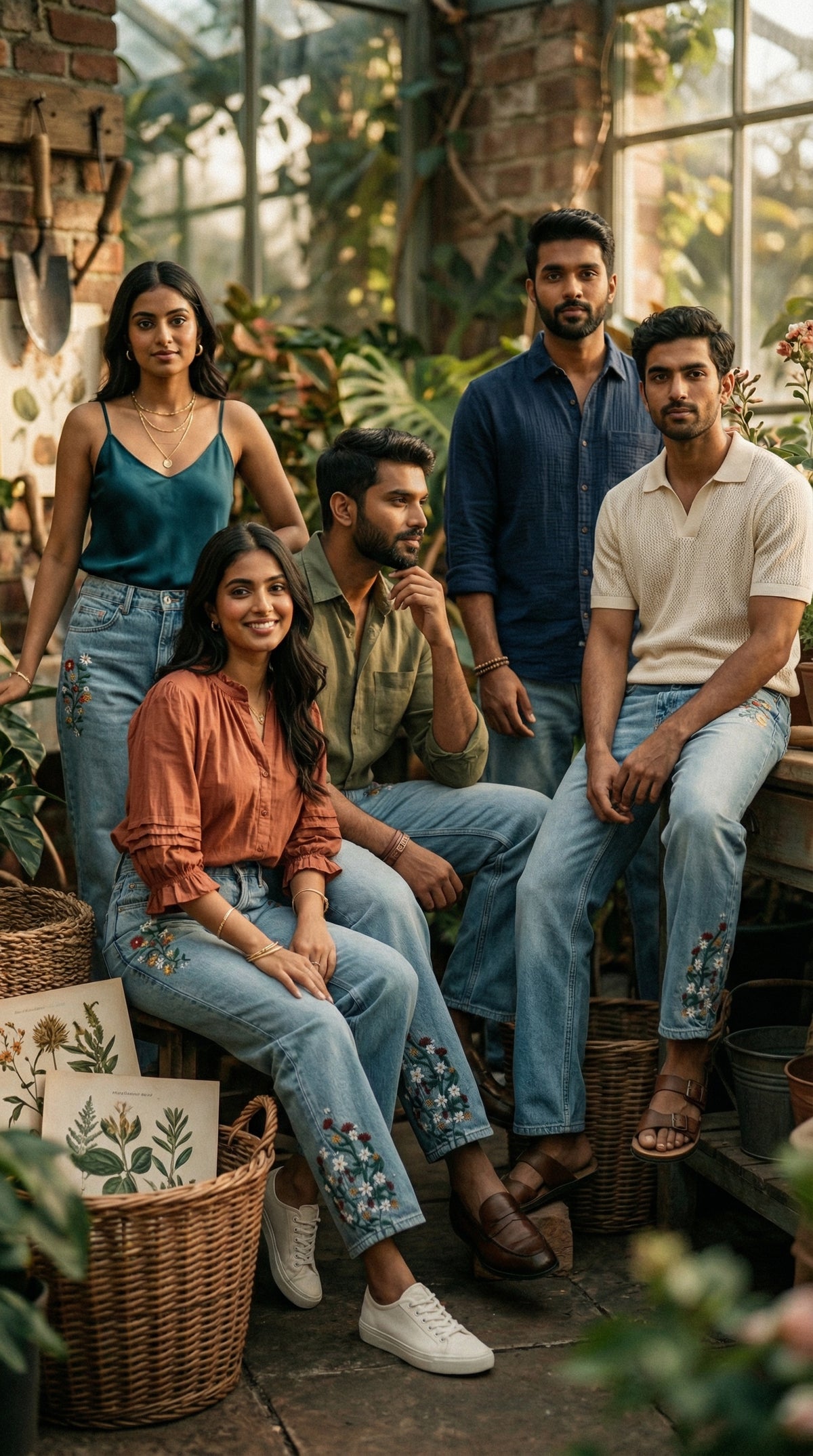 Urban Vintage Jeans — Relaxed Fit Blue Denim — view 4