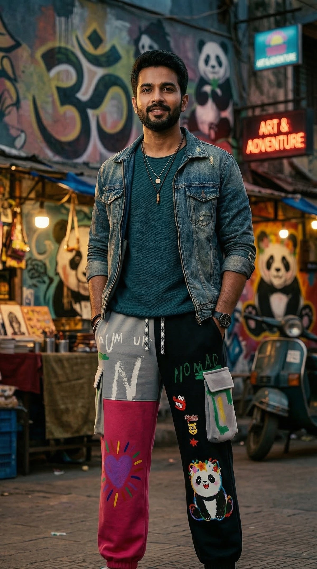 Energy Lower — Multicolor Tapered Fit with Drawstring — view 3