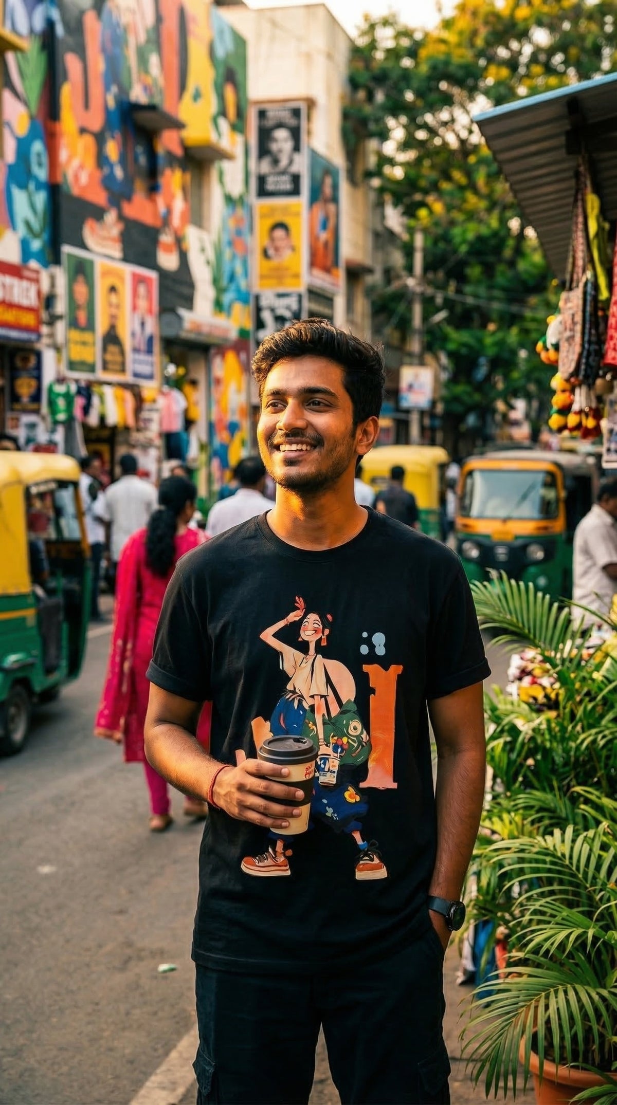 Explorer Oversized Tee — Premium Combed Cotton Streetwear — view 5