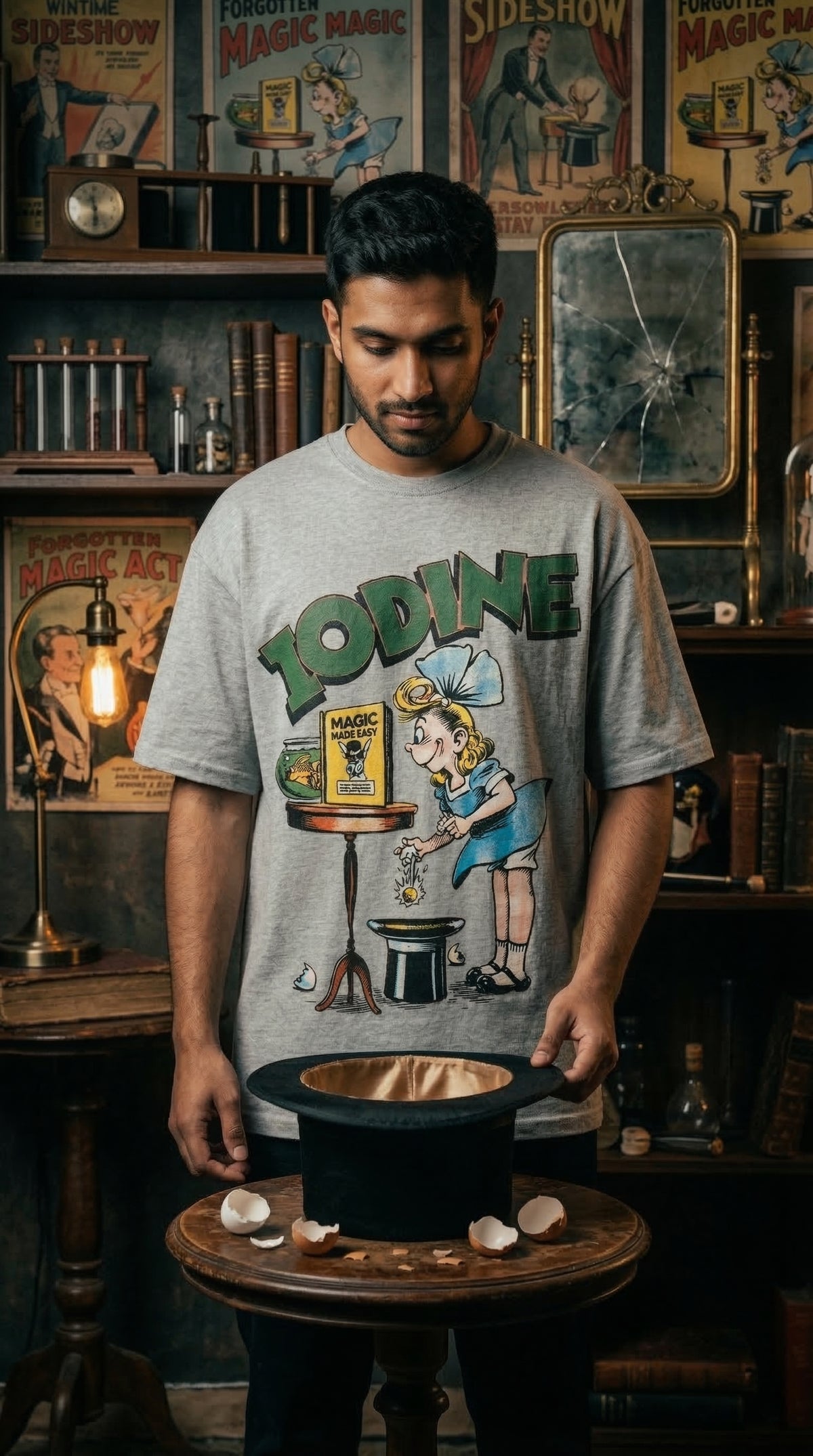 Iodine Graphic Oversized Tee — Drop-Shoulder Fit — view 4