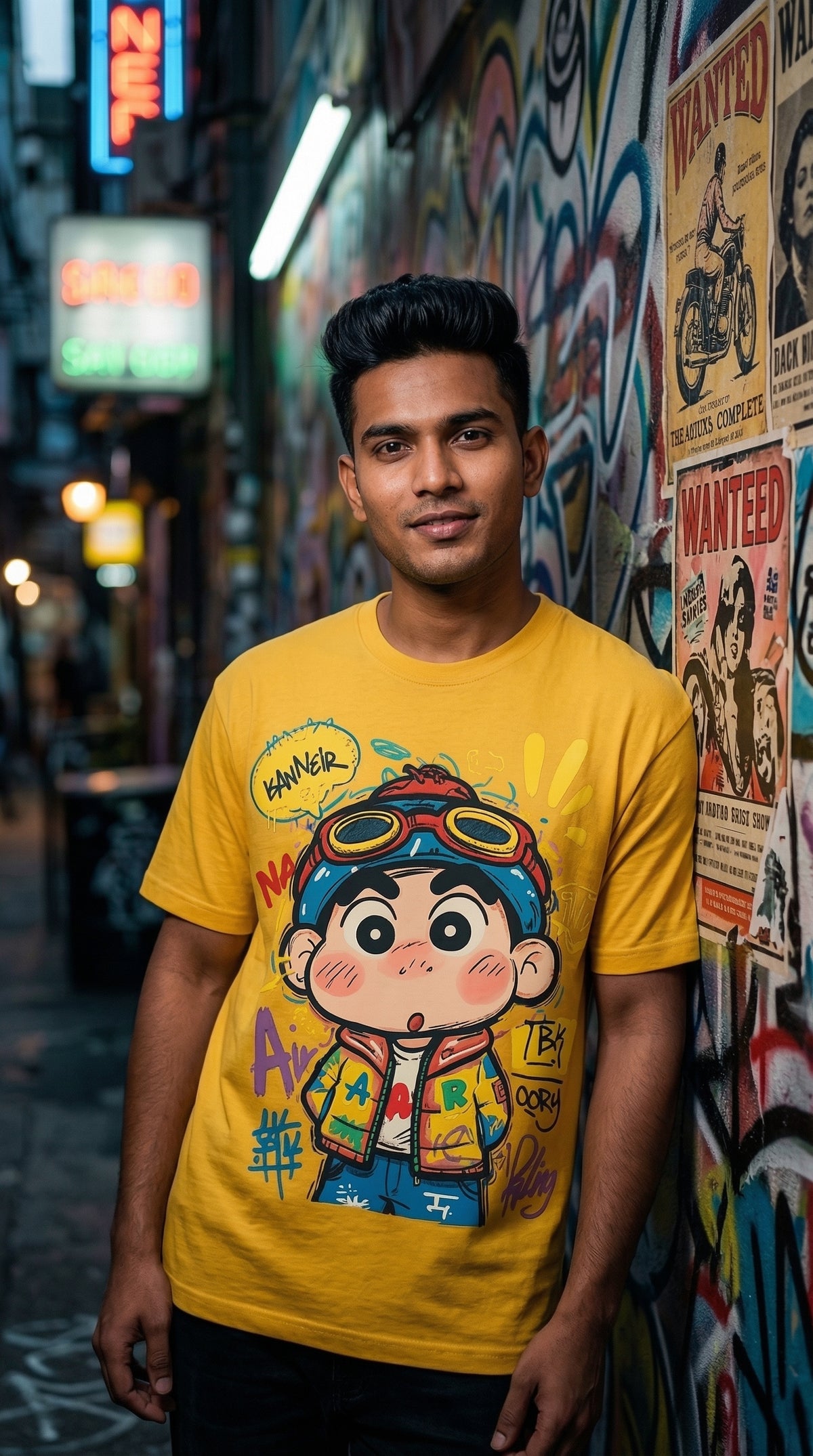 Cool Kid Energy Oversized Tee — Bio-Washed Premium Cotton — view 5