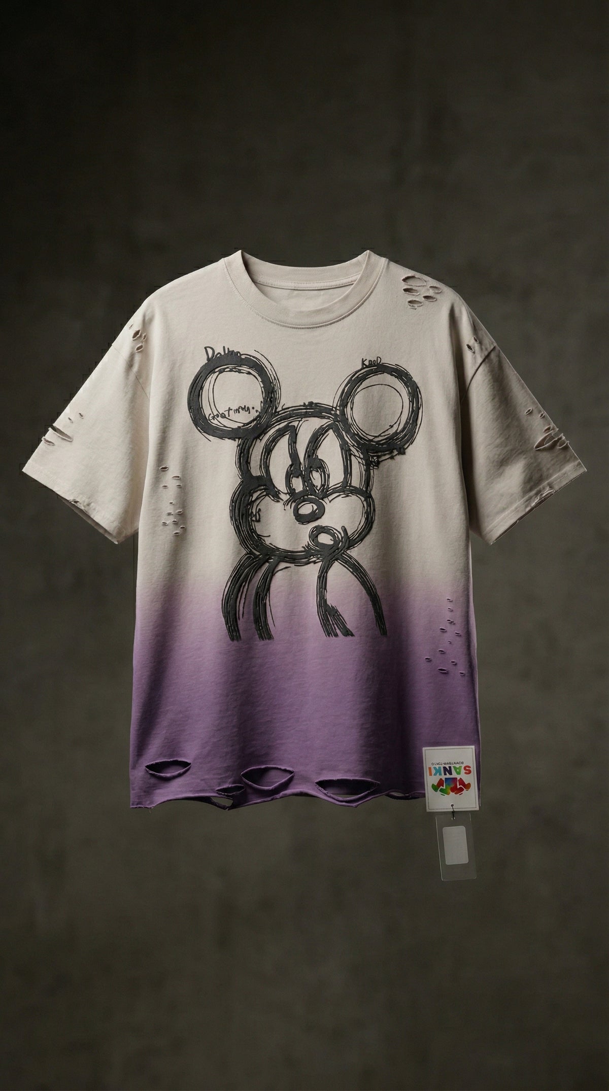 Bubble Bear Graphic Oversized Tee — premium cotton Drop-Shoulder Fit — view 16