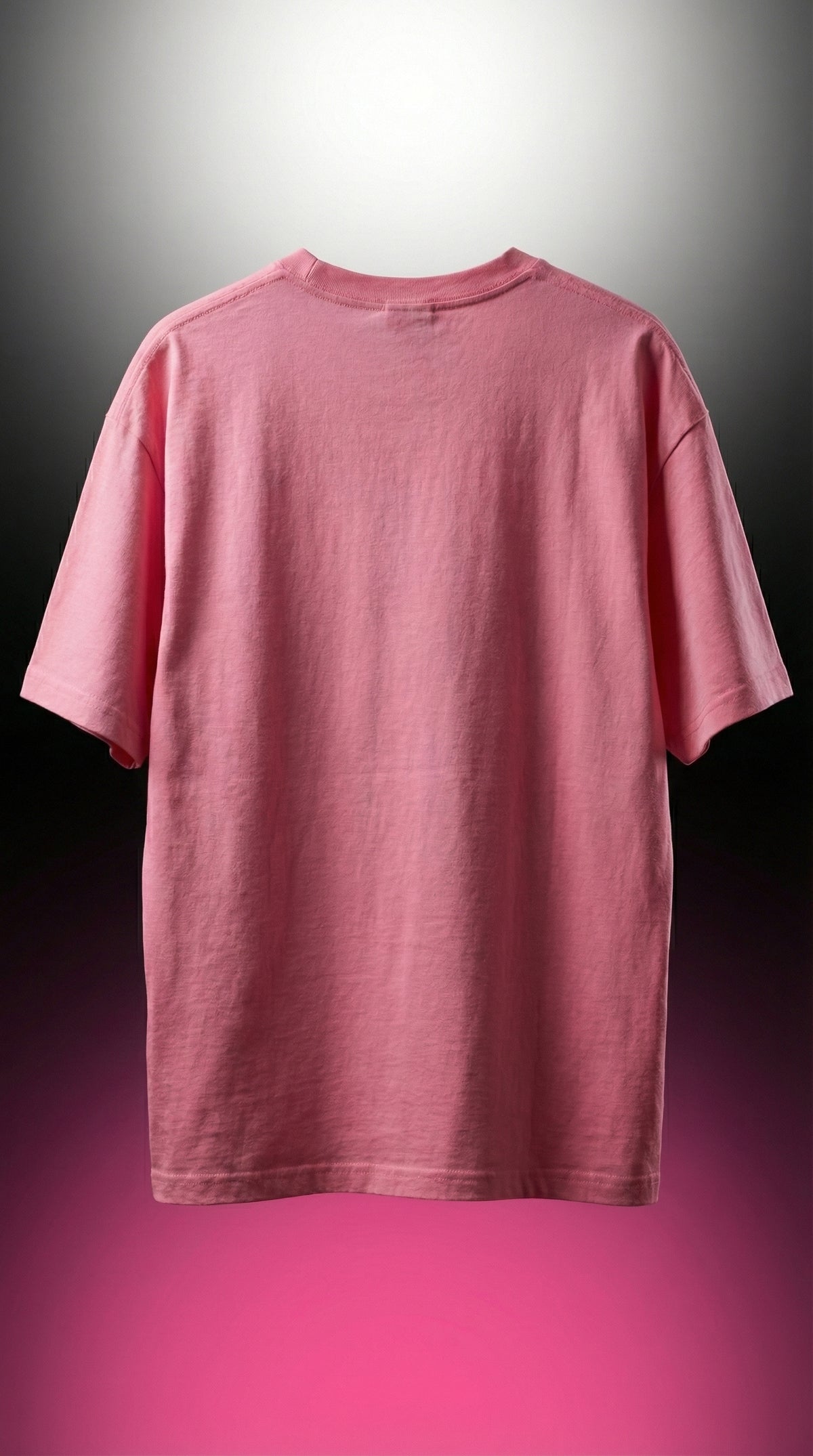 Cartoon Character Oversized Tee — Bubblegum Pink — view 2
