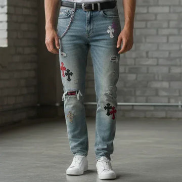 Chrome Heart Bottom Jeans