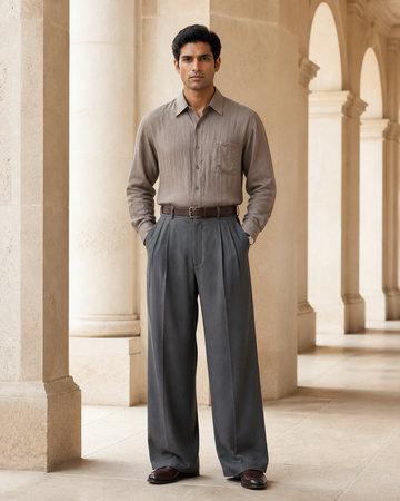 Classic Edge Shirt-Brown