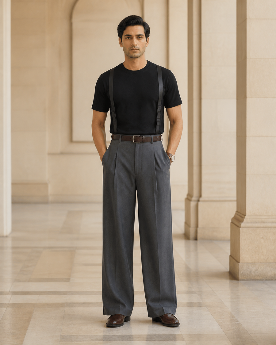 Harness Strap Tee T-Shirt — Black