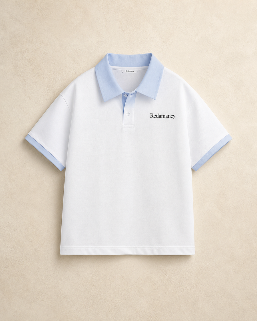Redamancy Polo Tee T-Shirt — White