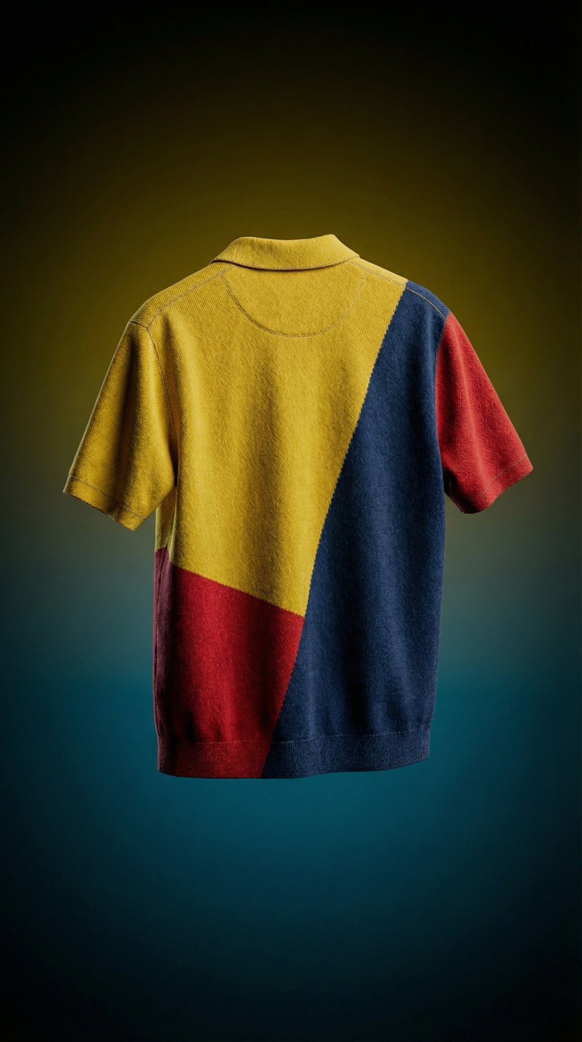 Colorblock Polo Tee — Cotton Piqué Fit — view 9