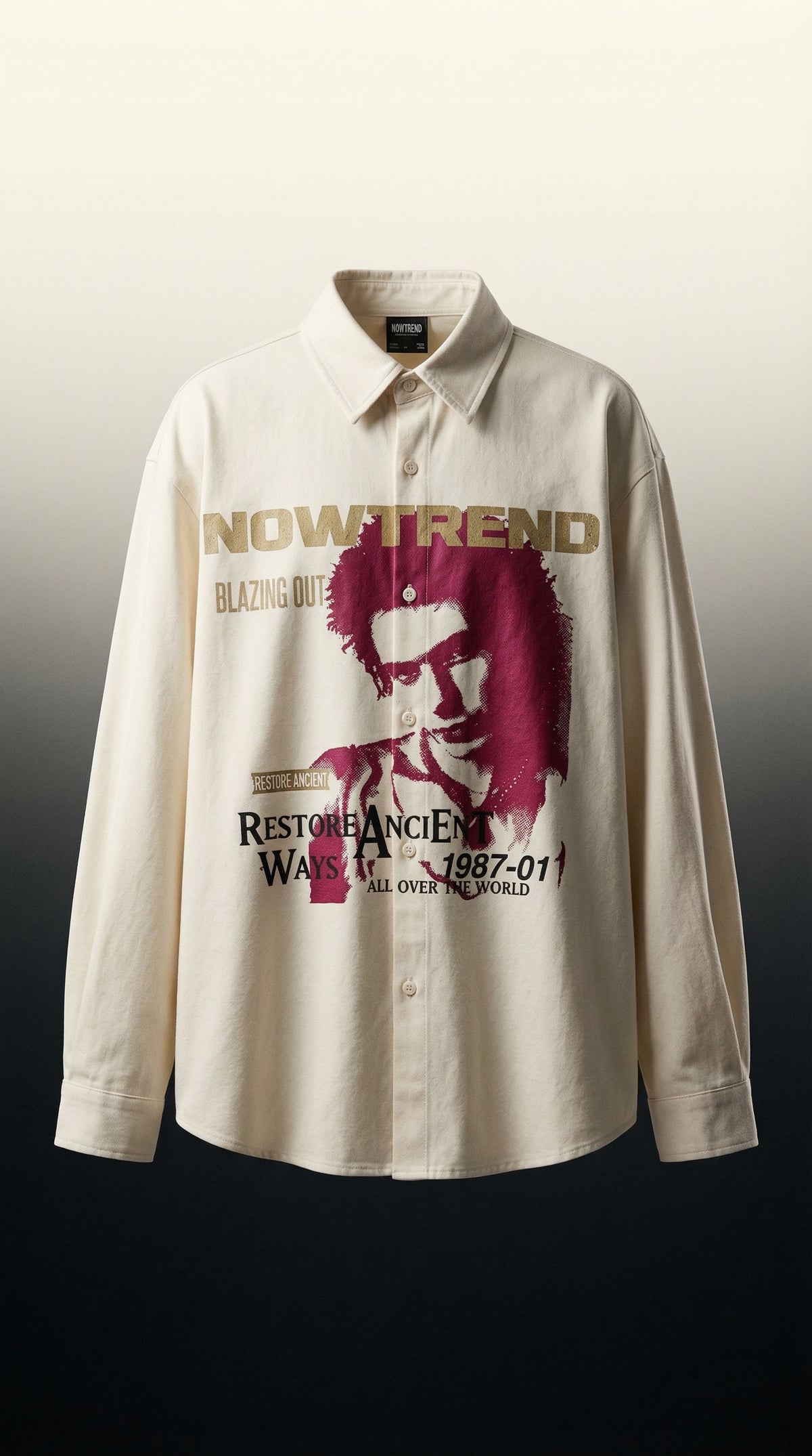 Blazing Out Oversized Shirt — Premium Relaxed Fit — view 5