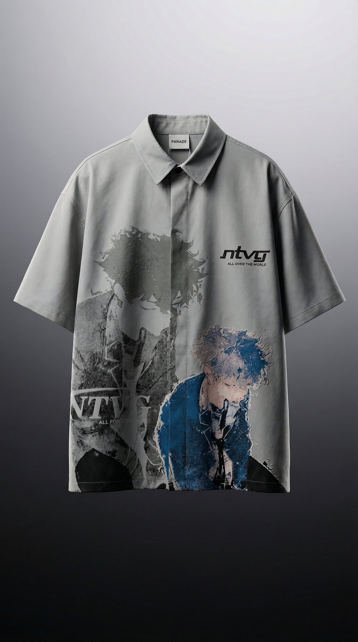 Globe Graphic Oversized Shirt — Sanki Premium Fit — view 2