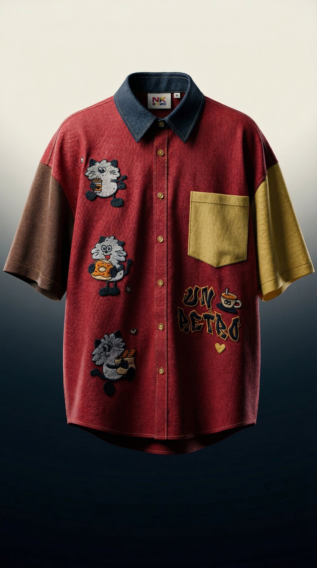 Un-Retro Oversized Shirt — Smooth Fabric, Elevated Details — view 2