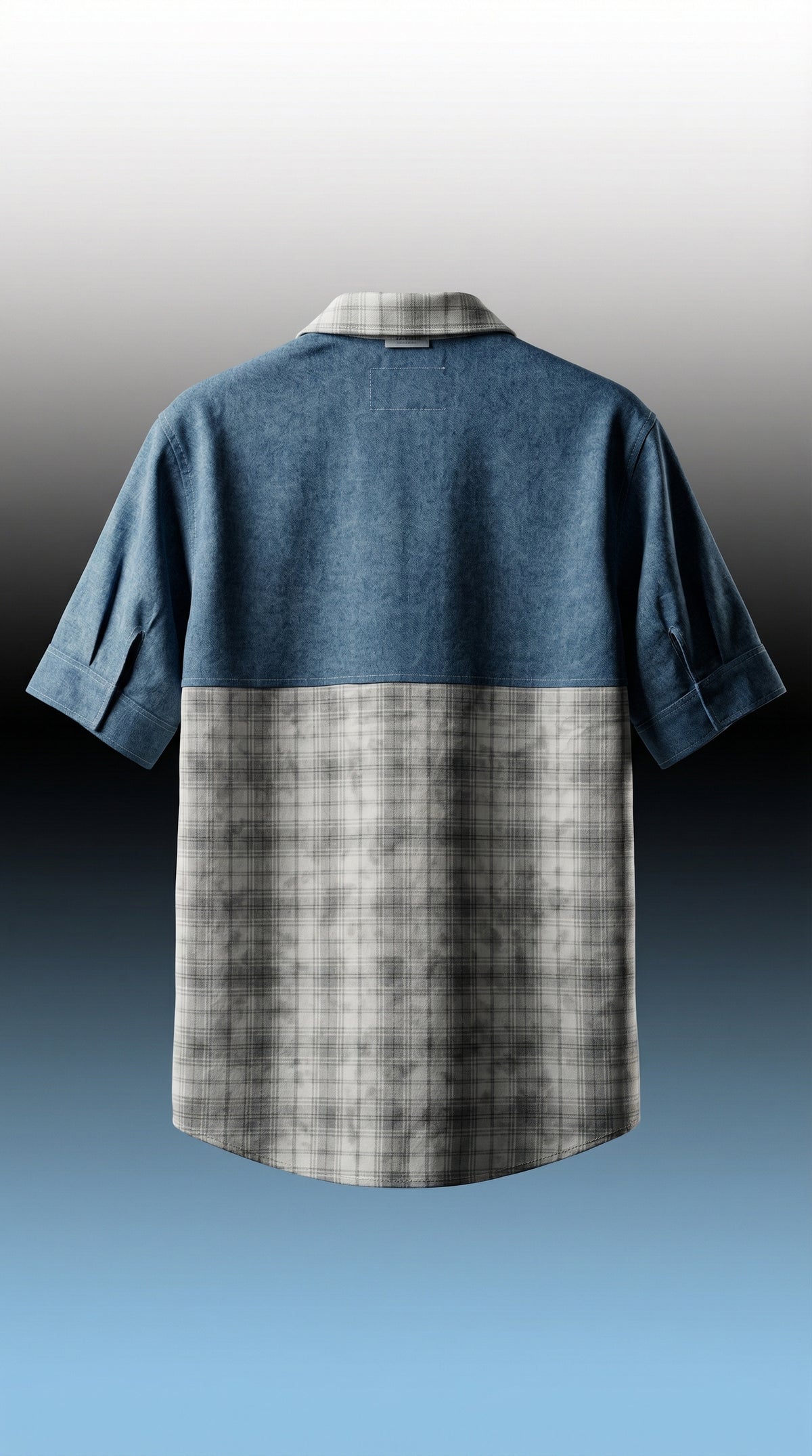 Tear Down Graphic Shirt — Oversized Camp Collar Fit — view 4