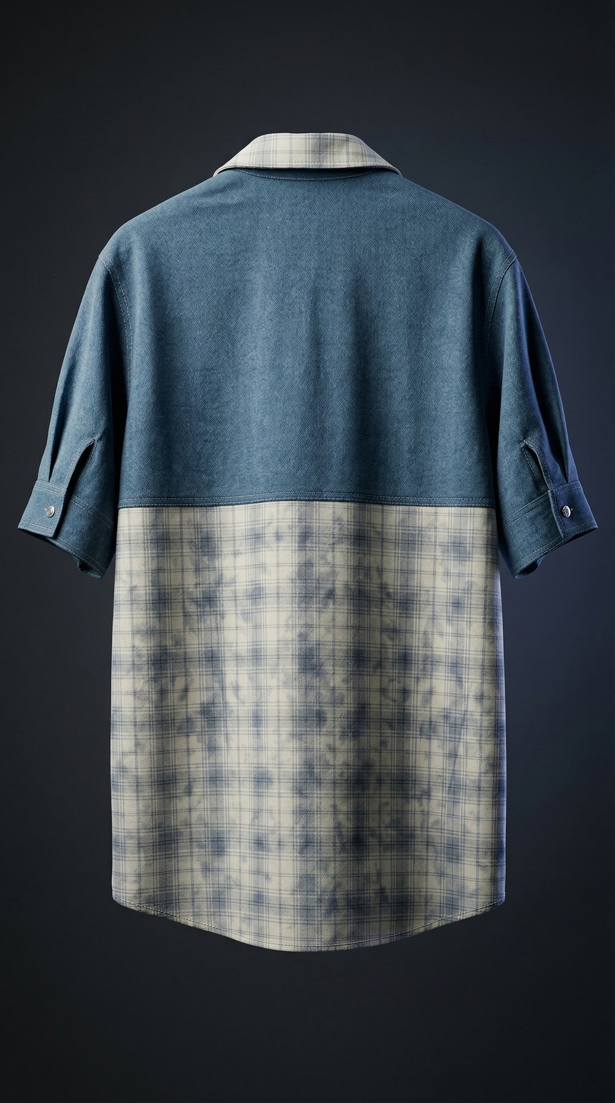 Tear Down Graphic Shirt — Oversized Camp Collar Fit — view 5