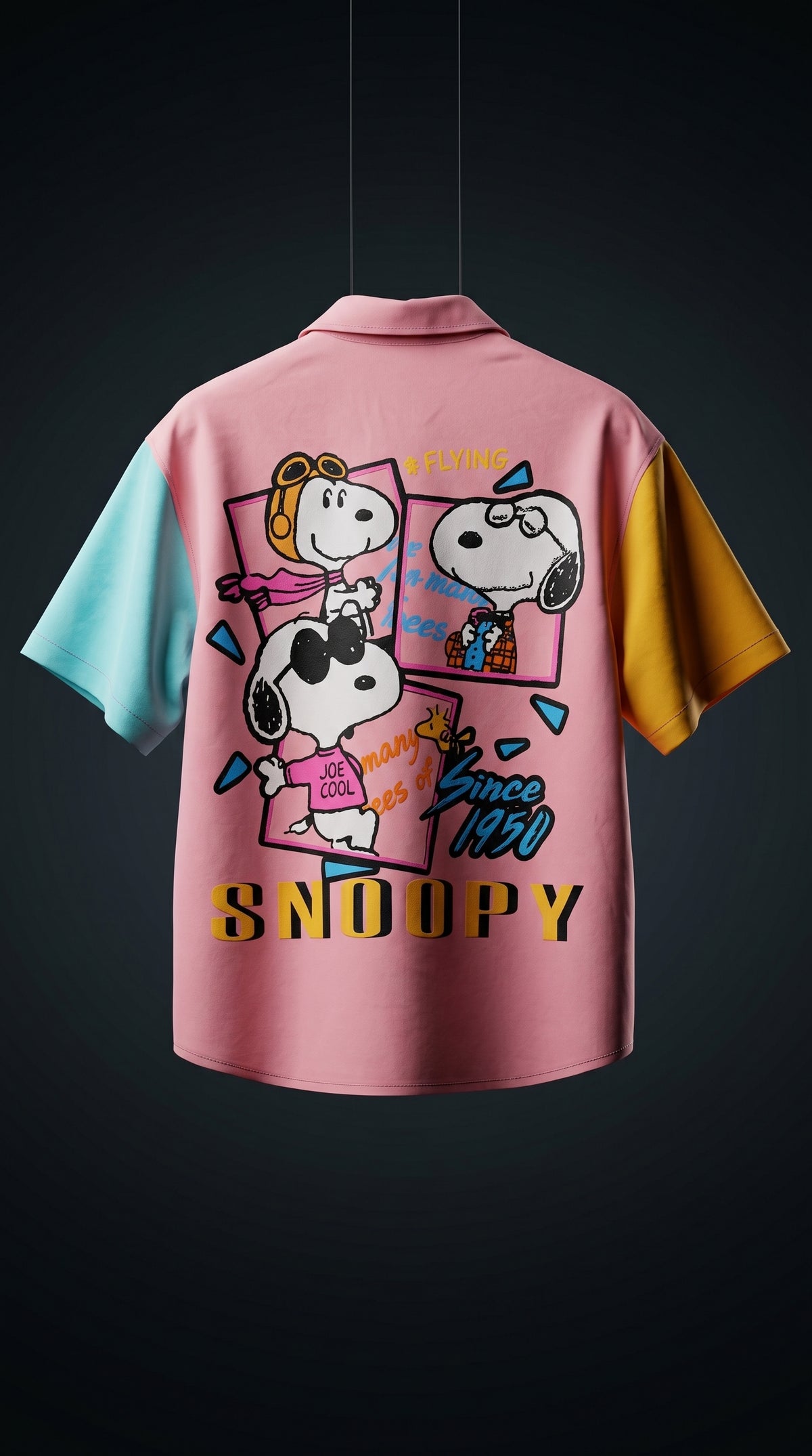 Beagle Graphic Oversized Shirt — Smooth Tailored Fit — view 4