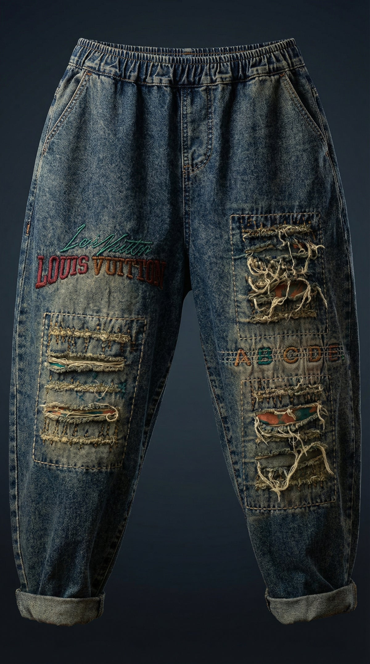 Denim Art Edition Jeans — Vintage Blue Streetwear Fit — view 4
