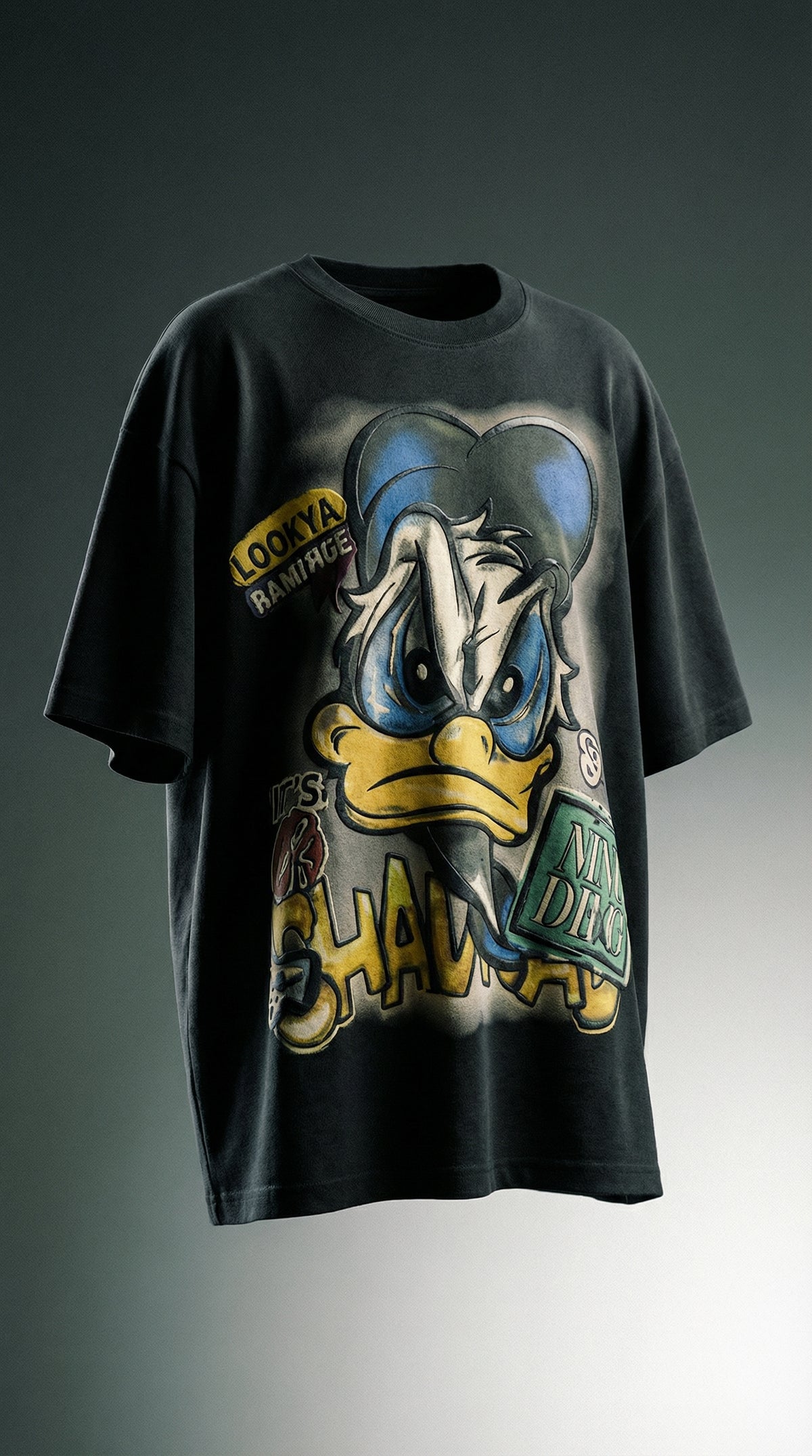 Vintage Bootleg Cartoon Studio Oversized Tee — Premium Streetwear Fit — view 2