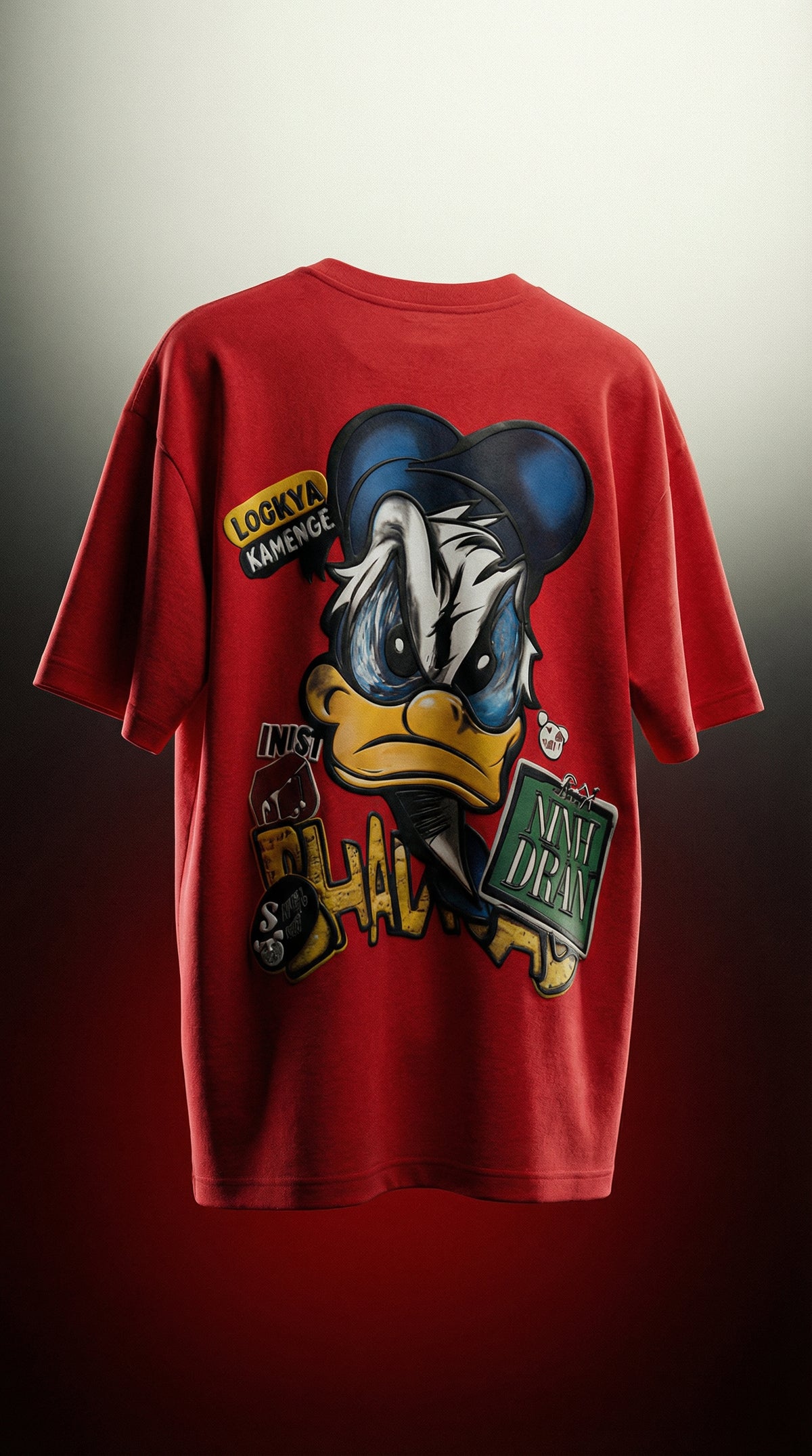 Vintage Bootleg Cartoon Studio Oversized Tee — Premium Streetwear Fit — view 3