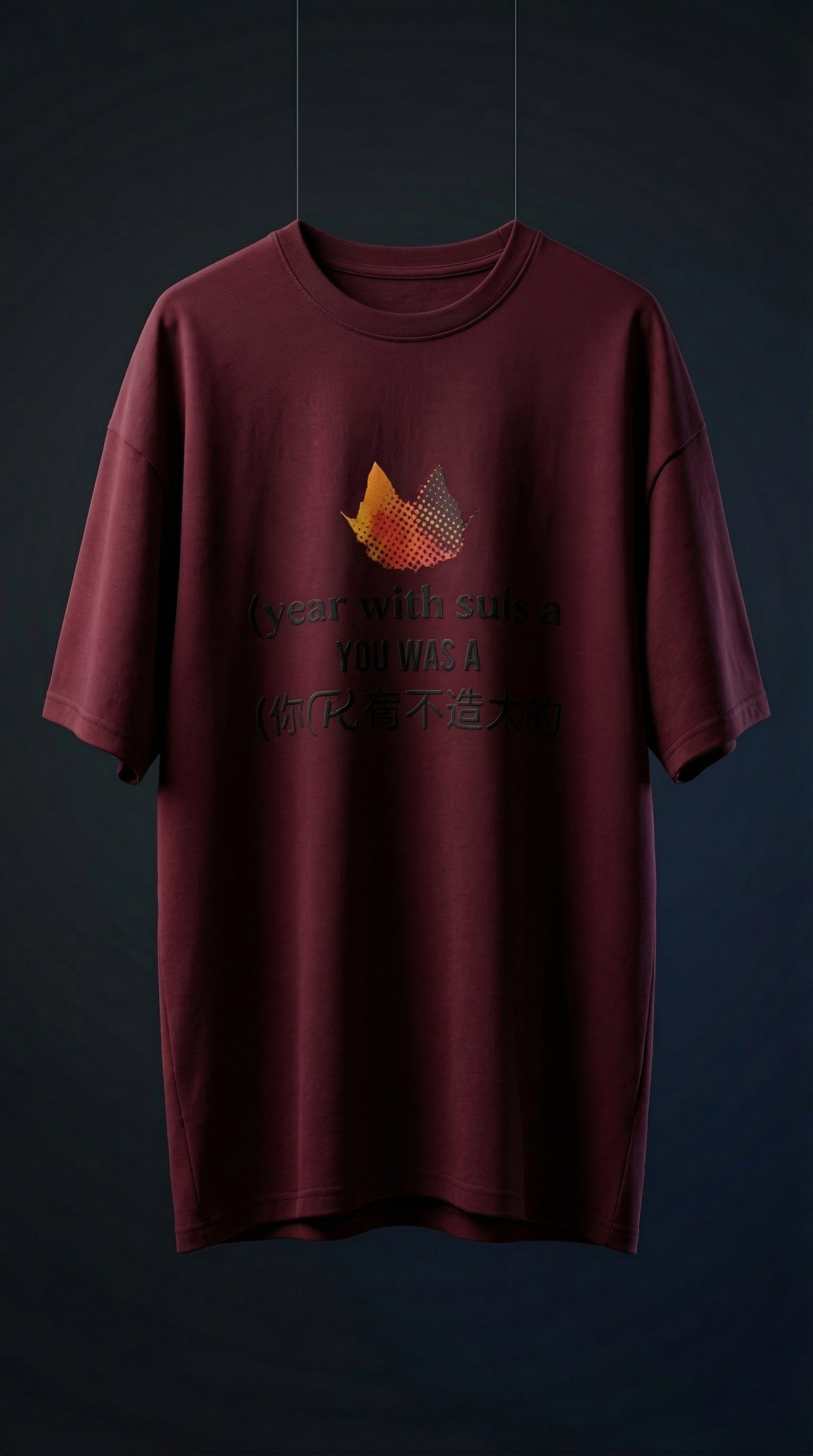 Retro Graphic Oversized Tee — Premium Cotton Drop Shoulder Fit — view 2