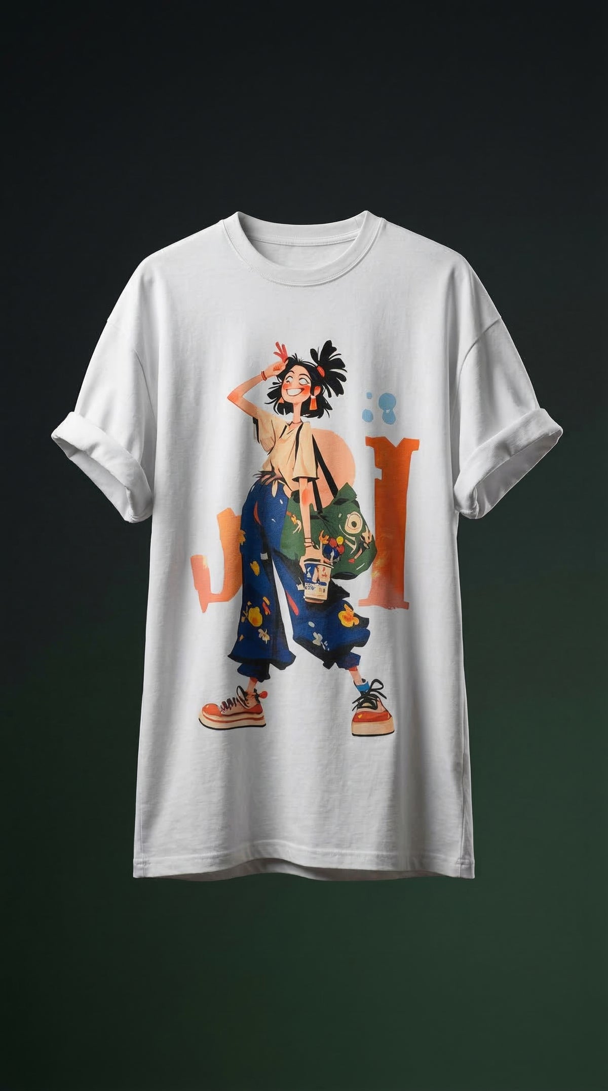 Explorer Oversized Tee — Premium Combed Cotton Streetwear — view 3