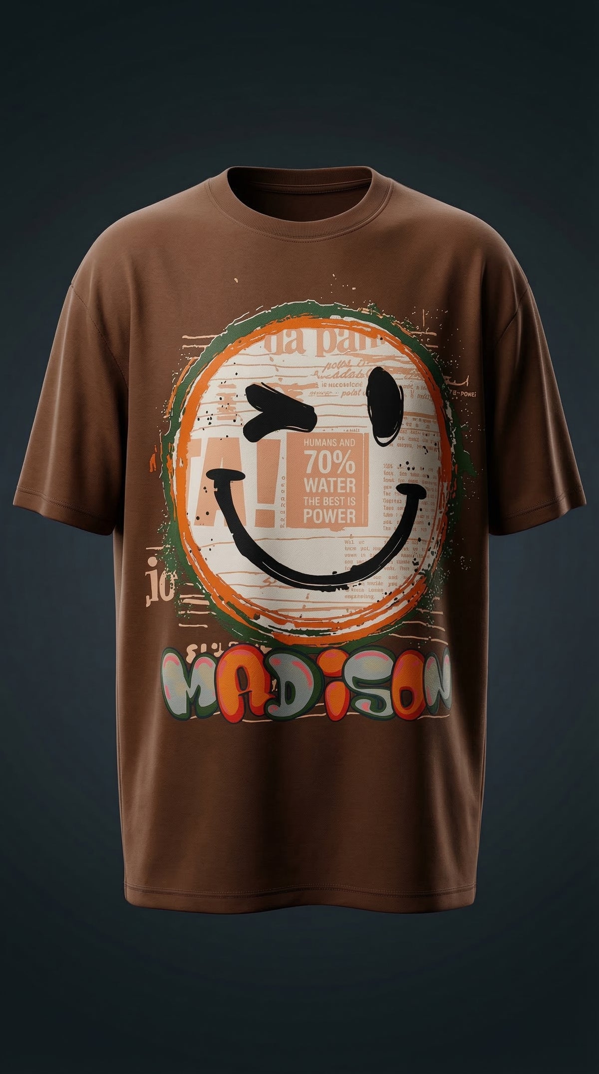 Gold Mood Oversized Tee — Bio-Washed Cotton Fit — view 5