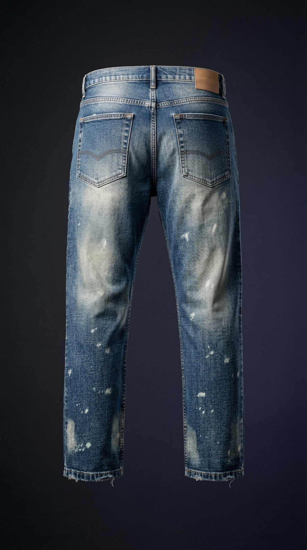 Blue Casual Bottom Jeans — Smooth Texture Fit — view 2