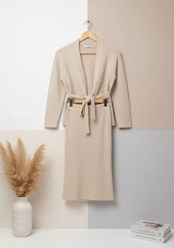 Sanki Cream Luxe Women Co-Ord Set - Sanki